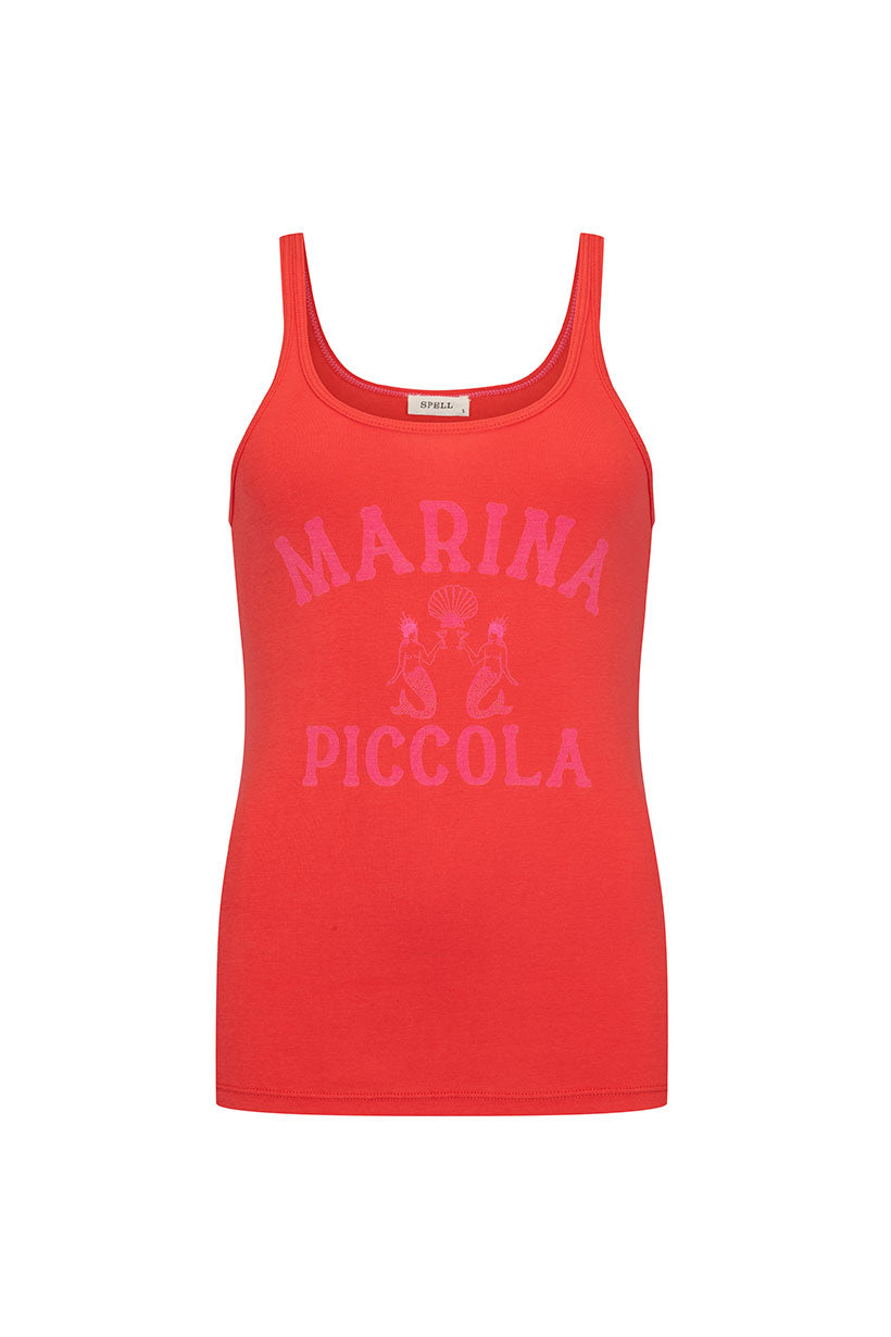 Spell - Marina Piccola Singlet - Poppy