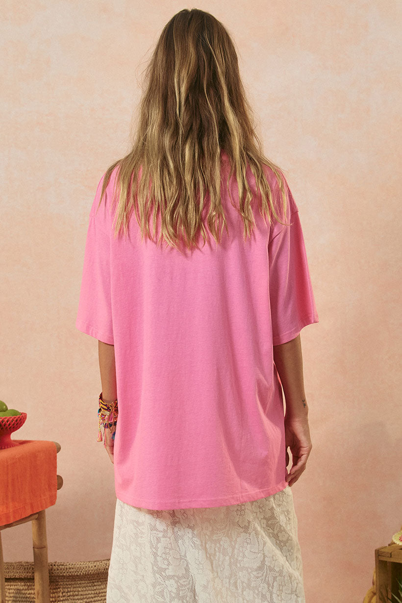 Spell - Marina Piccola Oversized Biker Tee - Cosmos