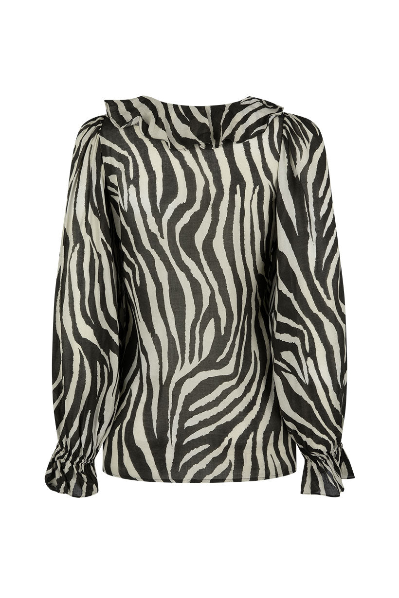 Spell - Zevra Blouse - Washed Charcoal