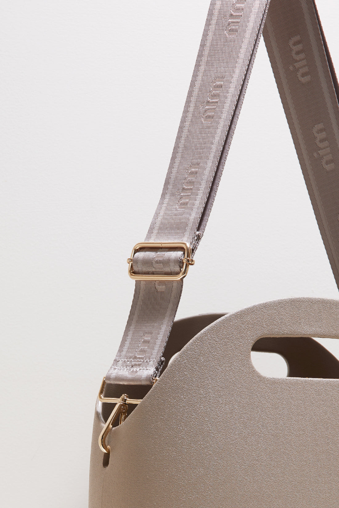 Nim The Label - Shoulder Strap - Taupe Mono - Gold or Silver