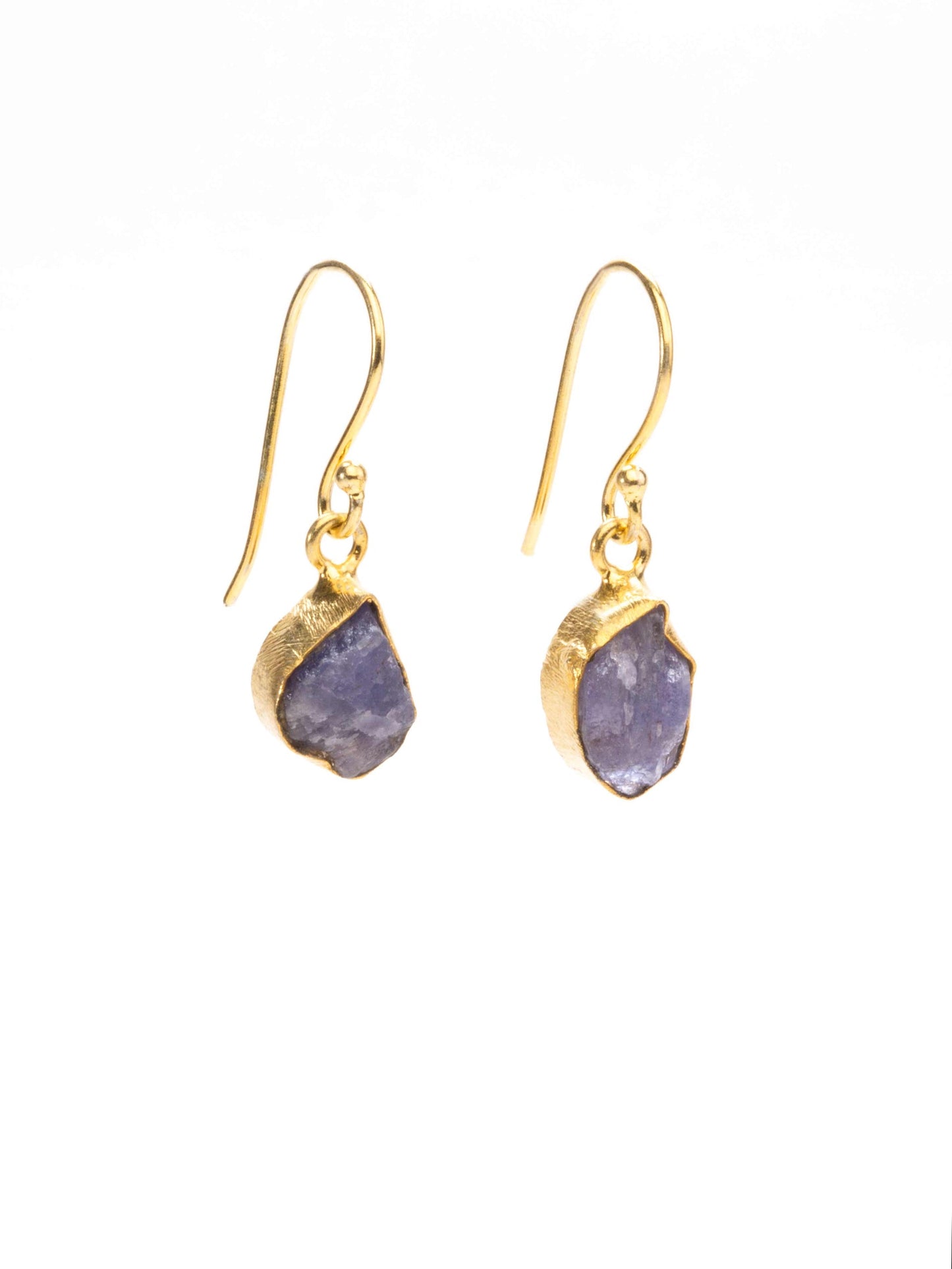 Gold Single Stone Earrings - Various Stones