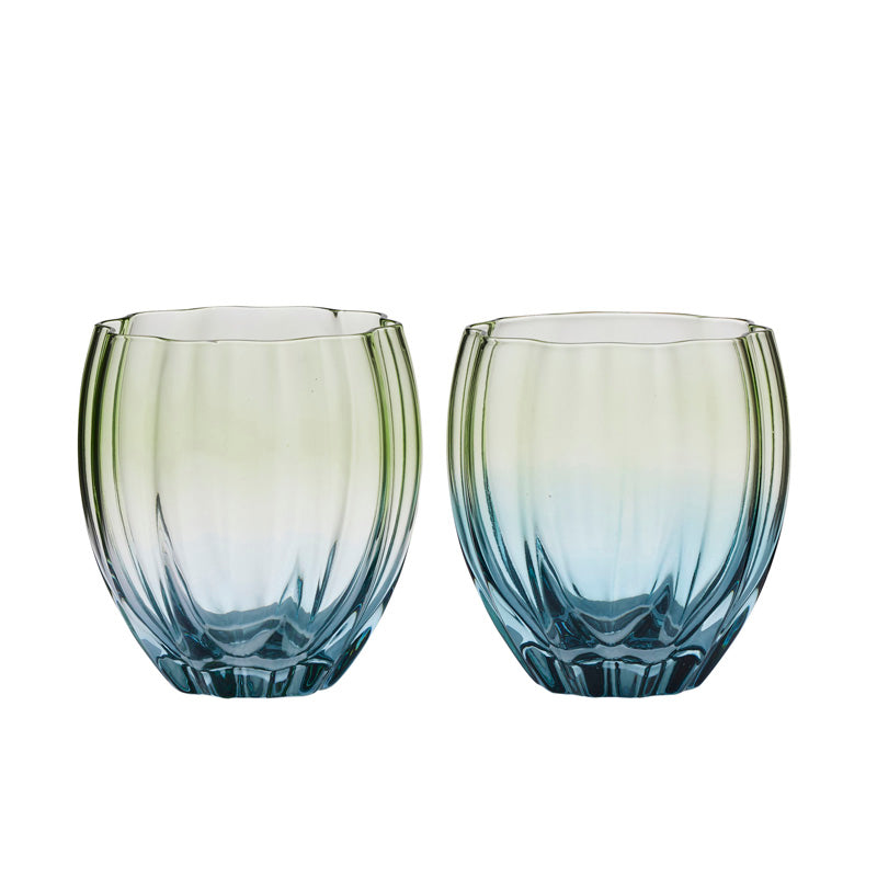 CTC Lotti Tulip Tumbler Glasses S 2 Green Moe And Me ctc-lotti-tulip-tumbler-glasses-s-2-green-moe-and-me