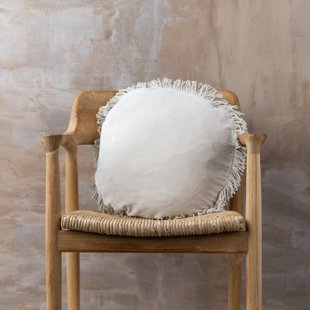 Saarde Velvet Fringed Cushion Range - Square + Lumbar + Round