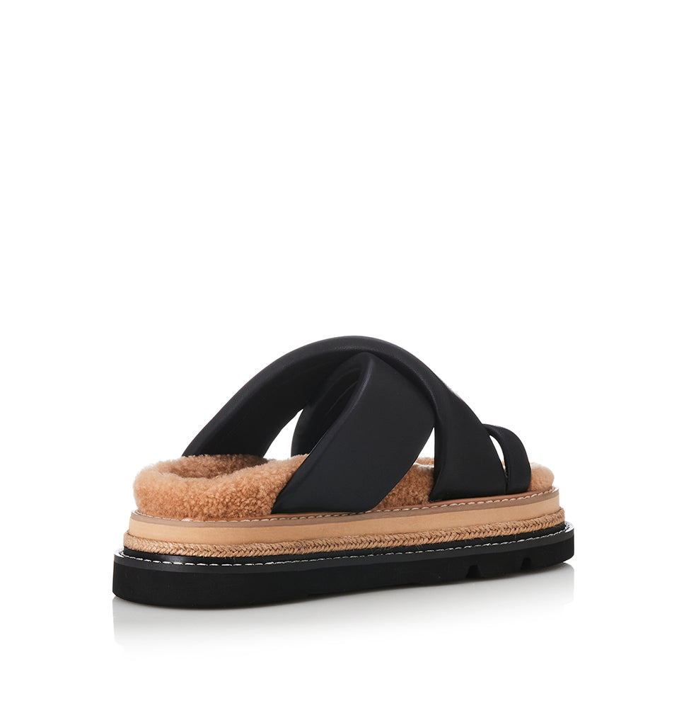 Alias Mae - Venga - Black Leather / Shearling