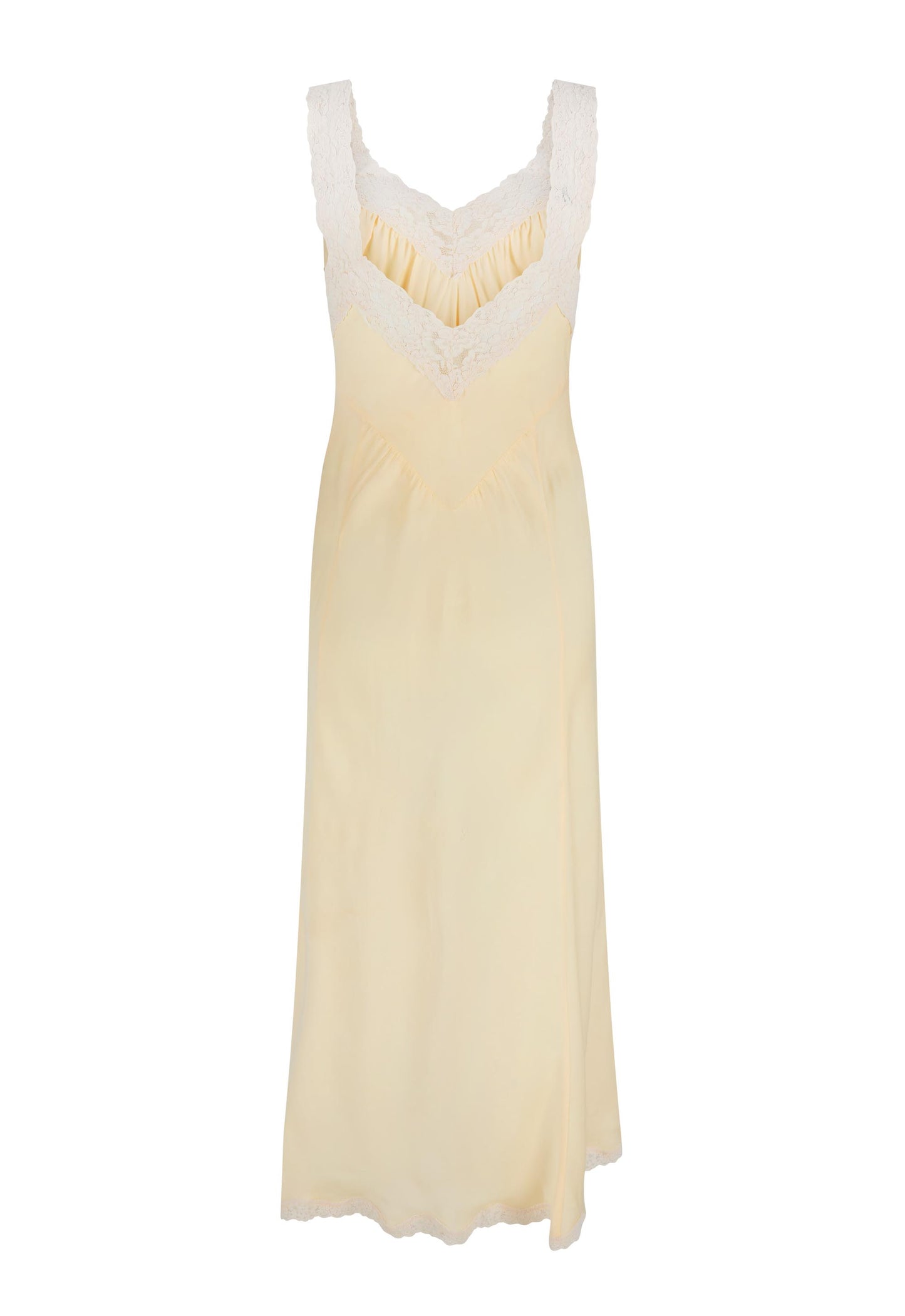 Spell - Vina Lace Slip Dress - Buttermilk