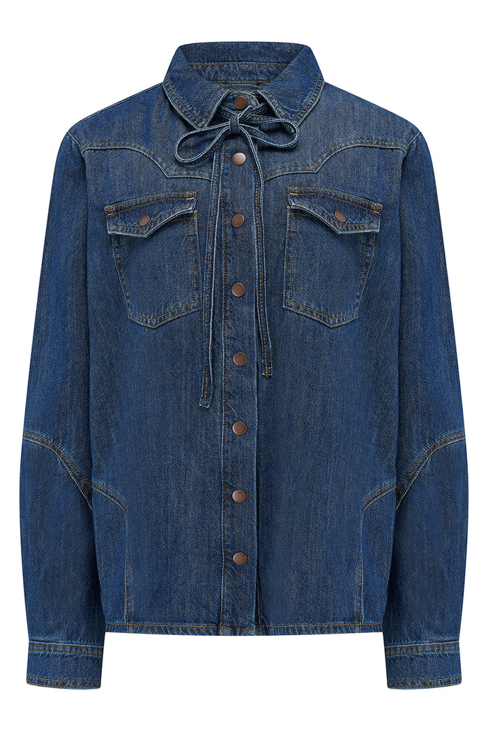 Seventy + Mochi - Mia Shirt - Idaho Vintage Denim