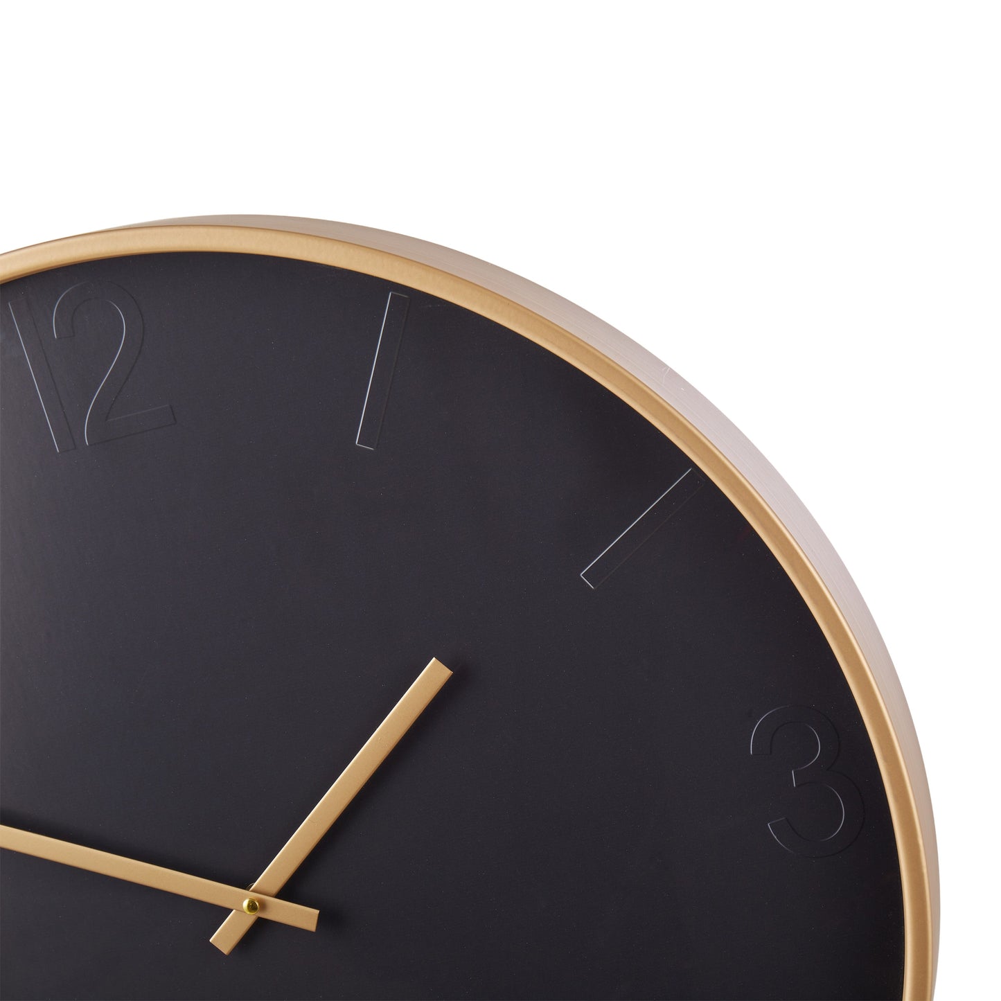 Amalfi - Wall Clock JET BLACK - 60X6X60CM