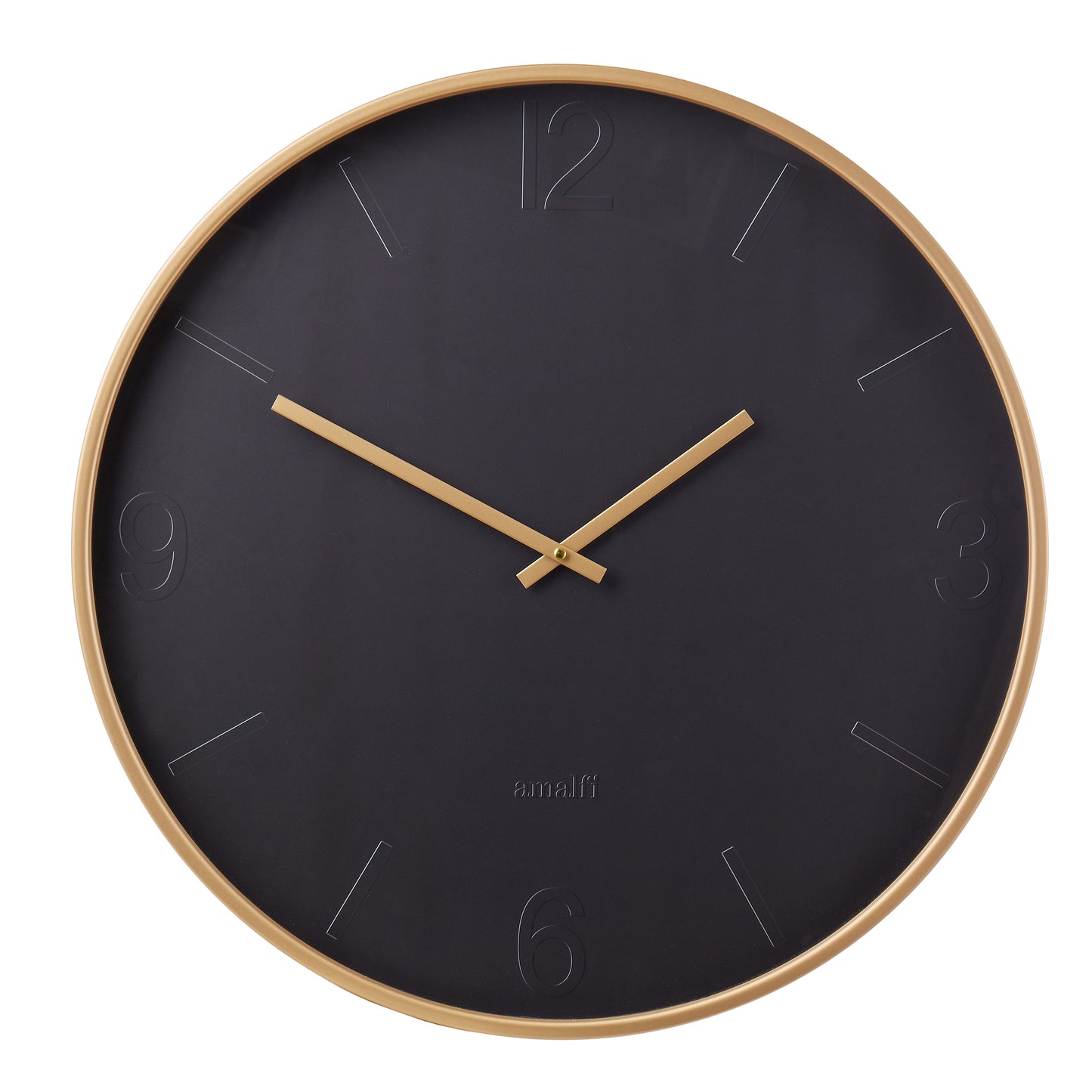 Amalfi - Wall Clock JET BLACK - 60X6X60CM