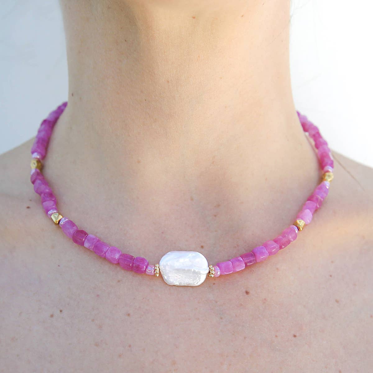 Kingston - Pink Pearl Necklace
