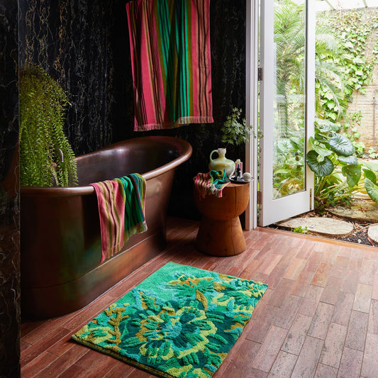 Sage X Clare - Eliza Bath Mat - Spring Green