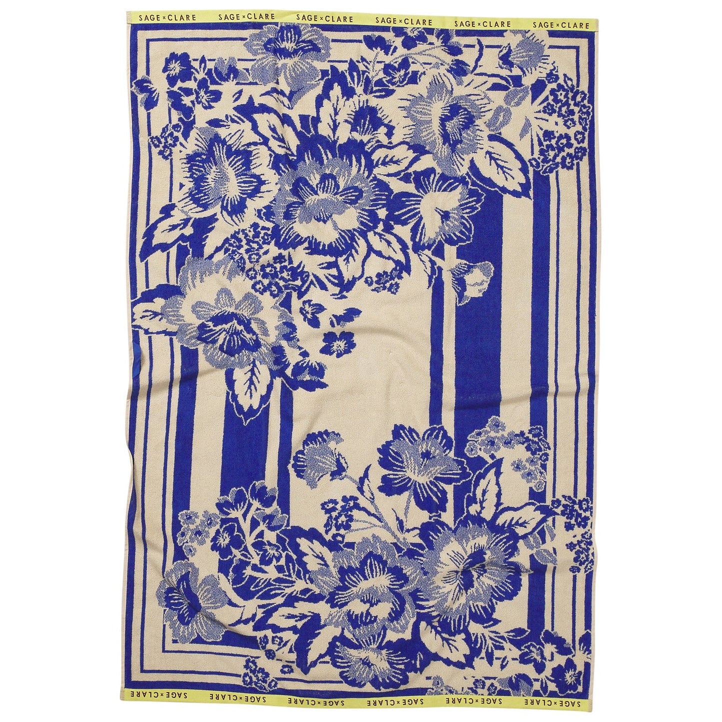 Sage X Clare - Eliza Bath Sheet - Ultramarine