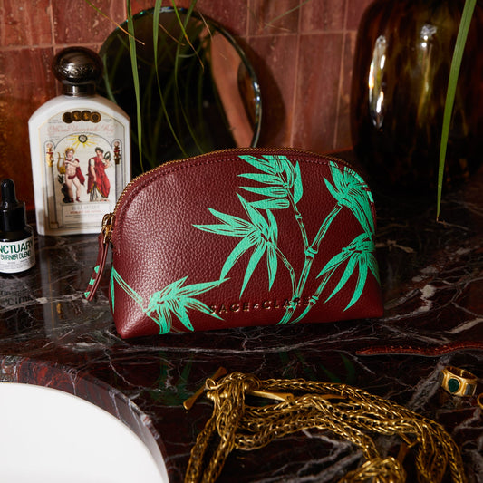 Sage X Clare - Aneta Cosmetic Pouch - Rosewood