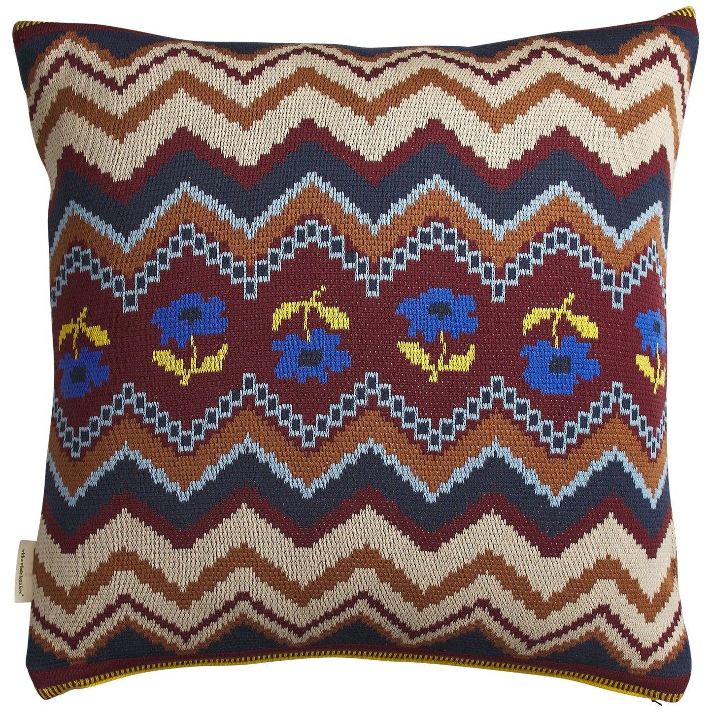 Sage X Clare - Calina Knit Cushion - Ink