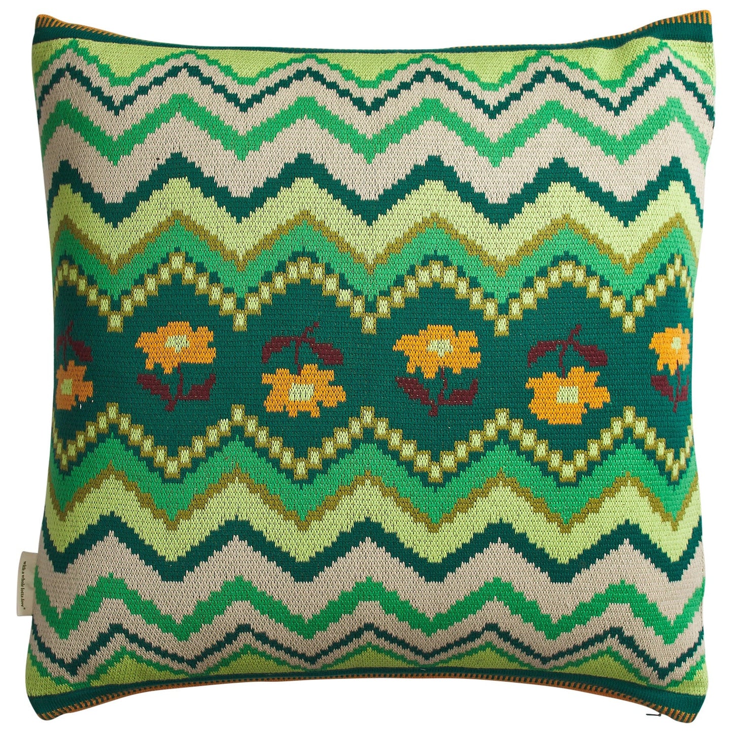 Sage X Clare - Calina Knit Cushion - Verdant