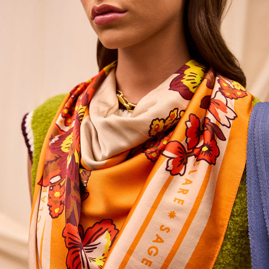 Sage X Clare - Eliza Silk Scarf