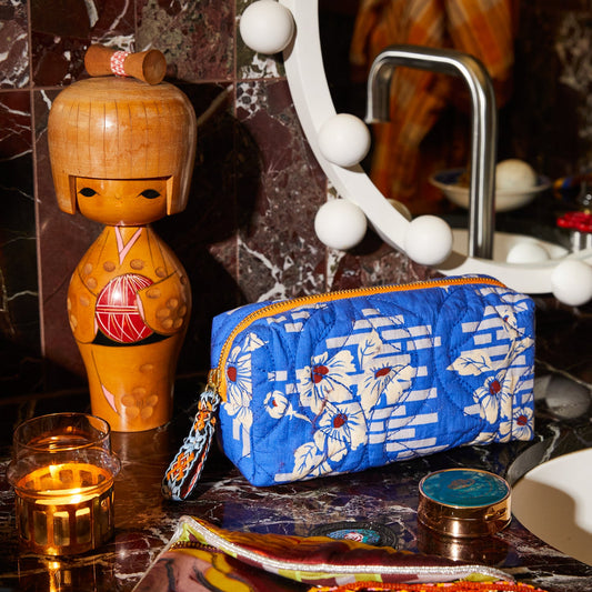 Sage X Clare - Marta Travel Pouch - Ultramarine