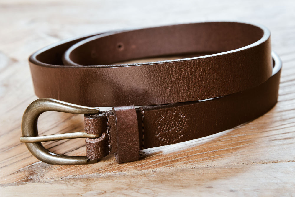 Ottway The Label - Chestnut Pouch Handcrafted Leather Belt