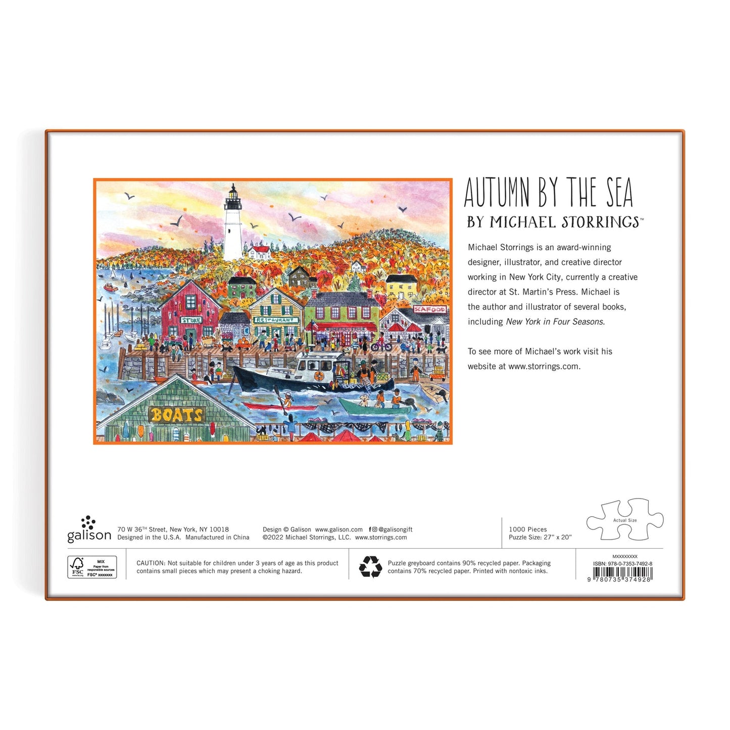 Michael Storrings - Autumn By the Sea Puzzle - 1000pc