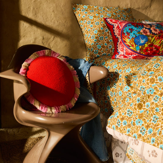 Sage X Clare - Reese Round Cushion - Poppy