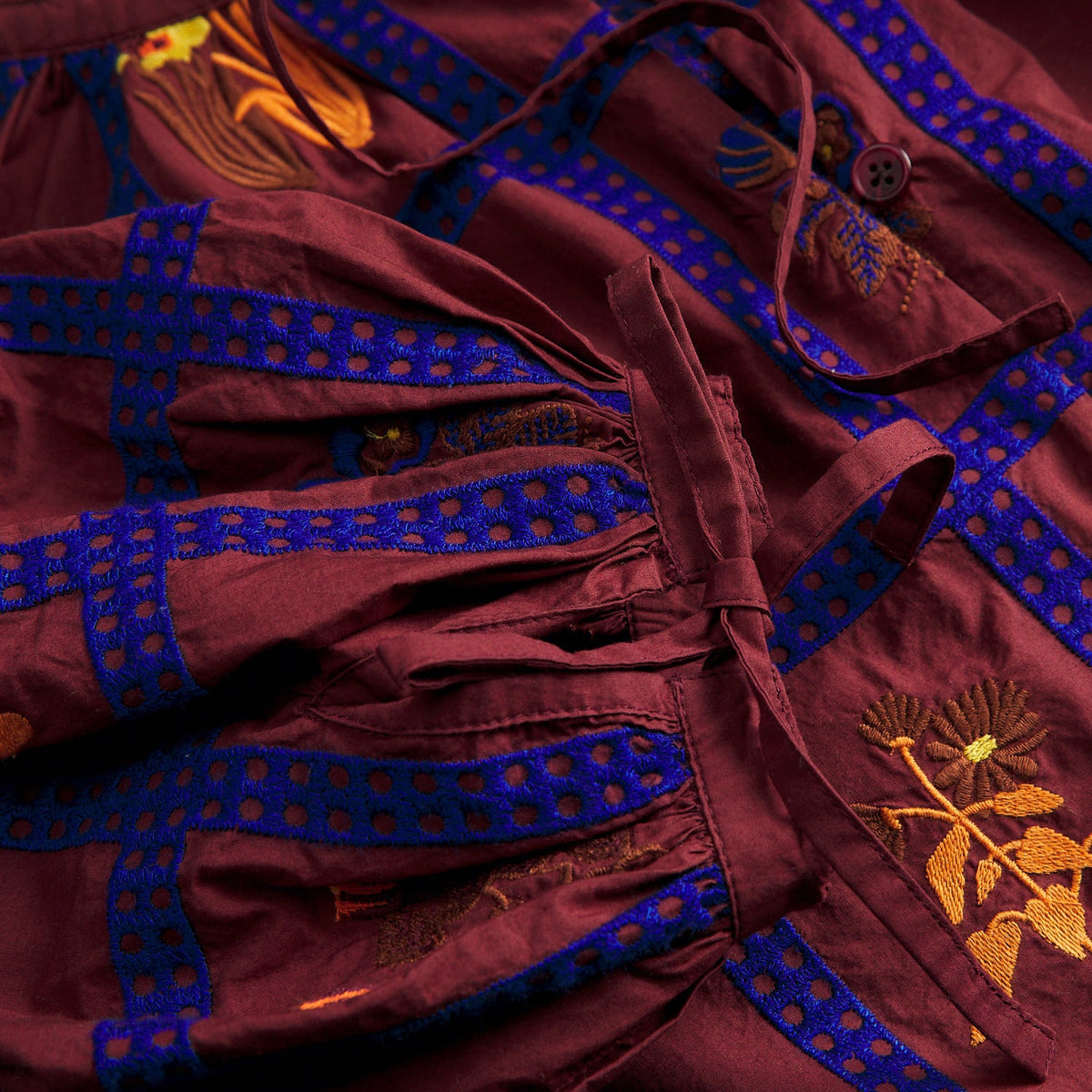 Sage X Clare - Florina Blouse - Rosewood