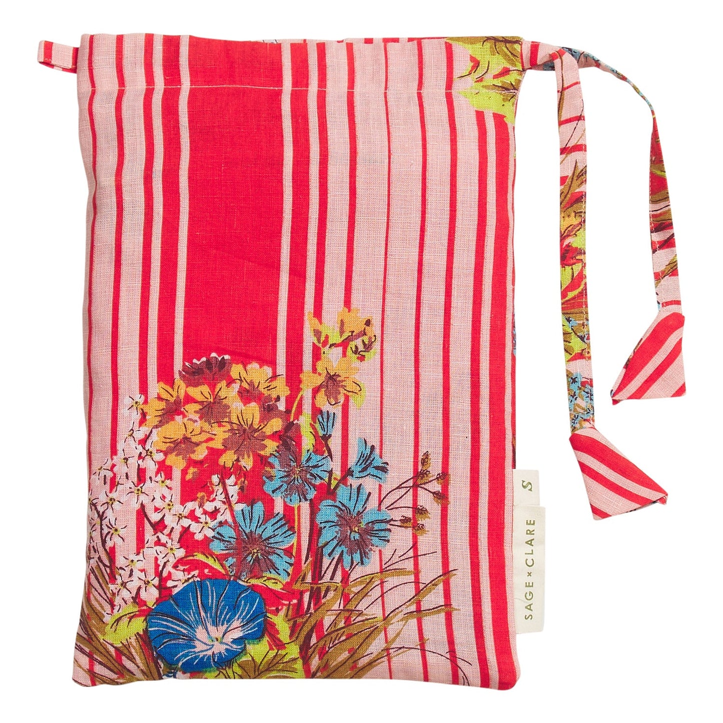 Sage X Clare - Dempsey Linen Euro Pillowcase Set - Poppy