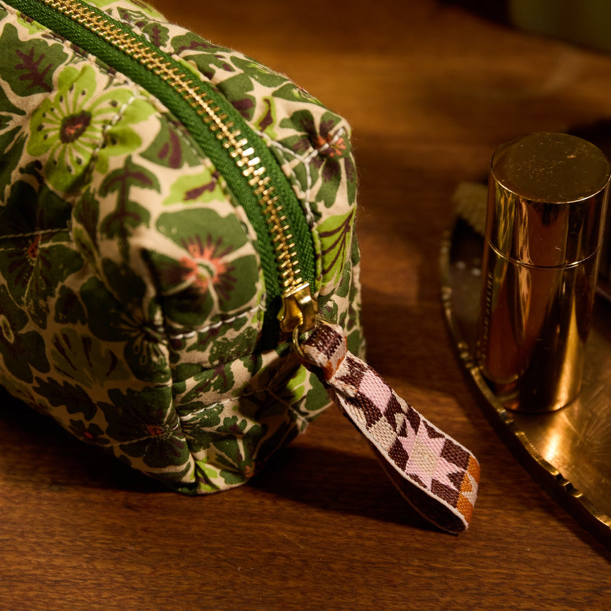 Sage X Clare - Magnolia Travel Pouch - Cactus Green