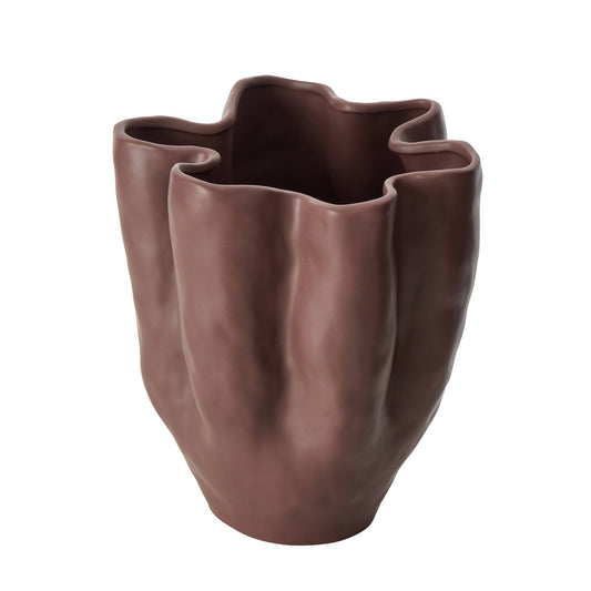 Amalfi - Fluid Vase - Deep Burgundy