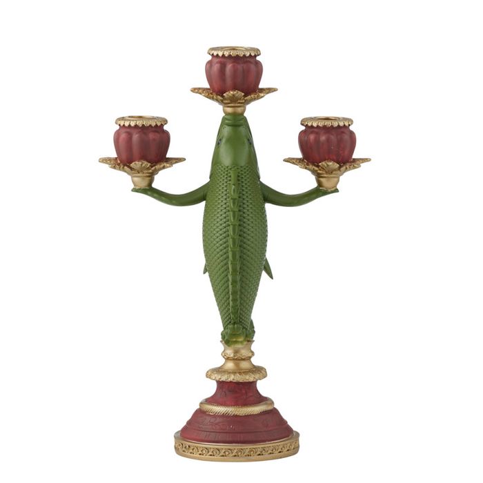 CTC - Charlie Fish Resin Candleabra