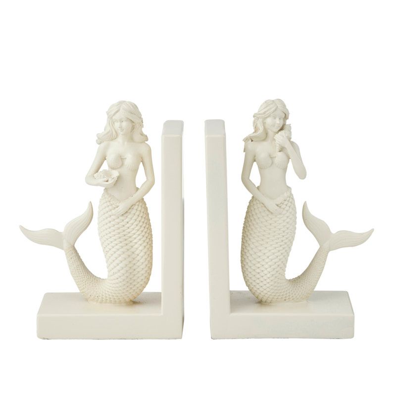 CTC - Mermaid Set of 2 Resin Bookends