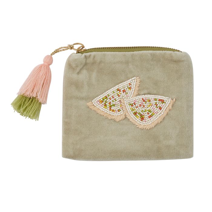 CTC - Fairy Bread - Embroidered Velvet Pouch