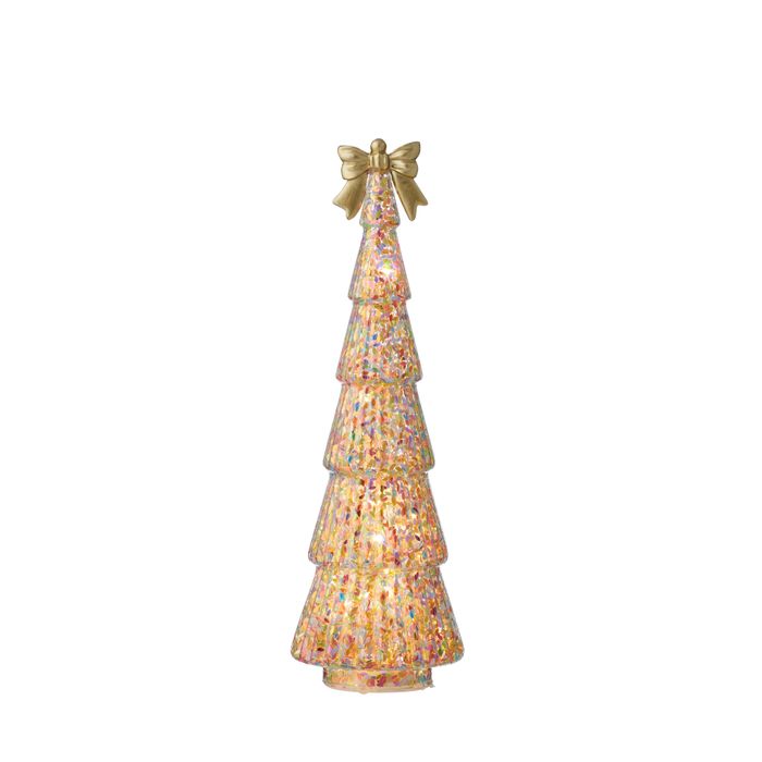 CTC - Glass Whimsy Bow LED Tree