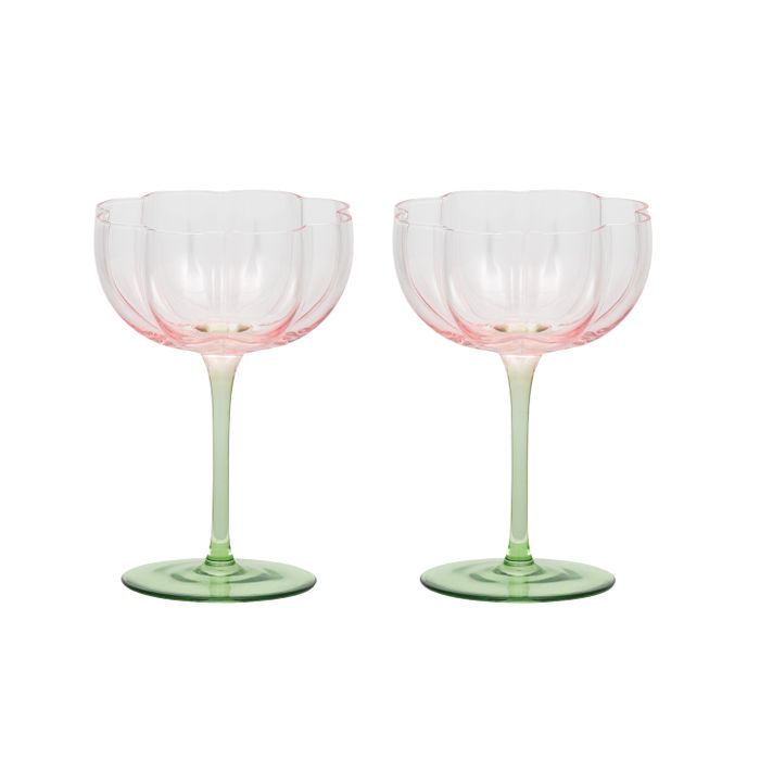 CTC - Lotti Tulip Cocktail Glasses S/2 - Pink