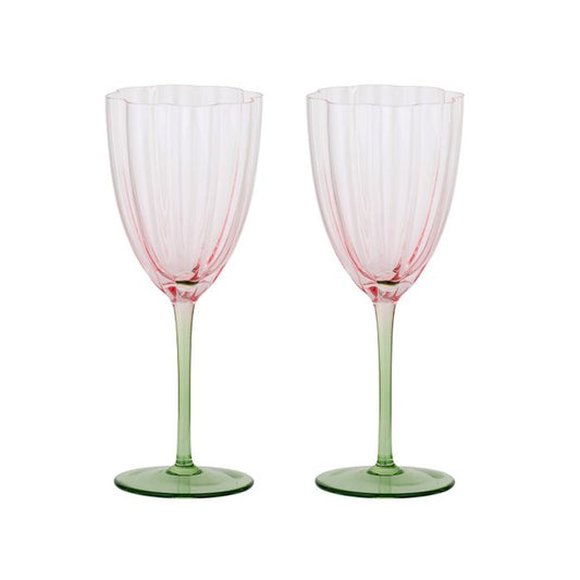 CTC - Lotti Tulip Wine Glasses S/2 - Pink