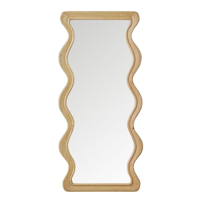 CTC - Franklin Wood Wave Floor Mirror