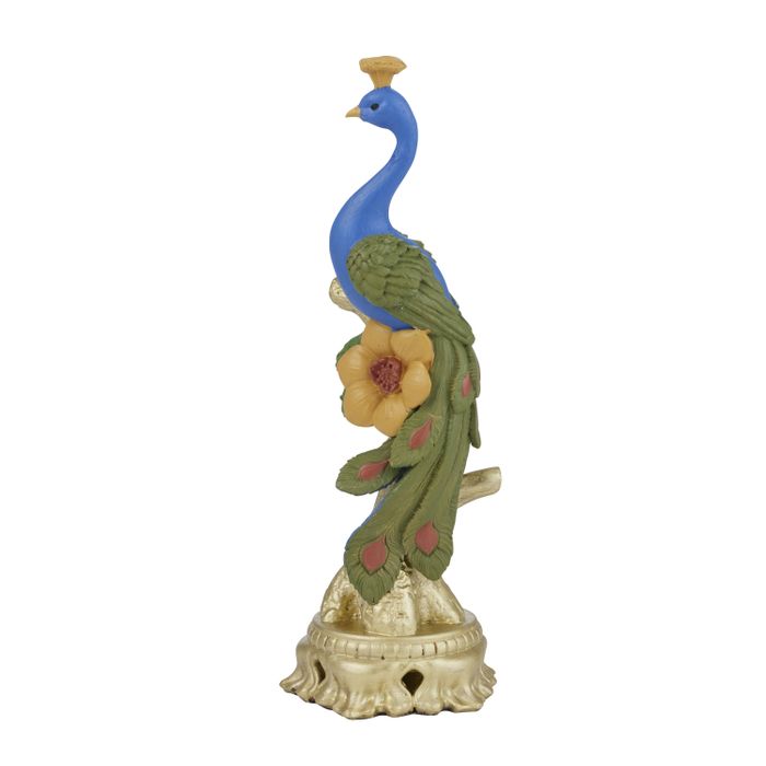 CTC - Pearl Peacock Resin Sculpture