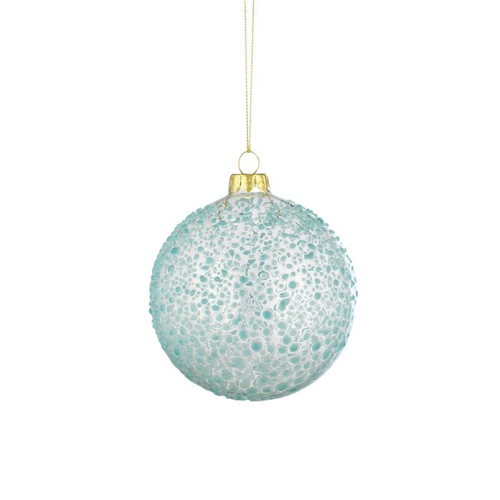 CTC - Glass Bauble - Blue Crystal