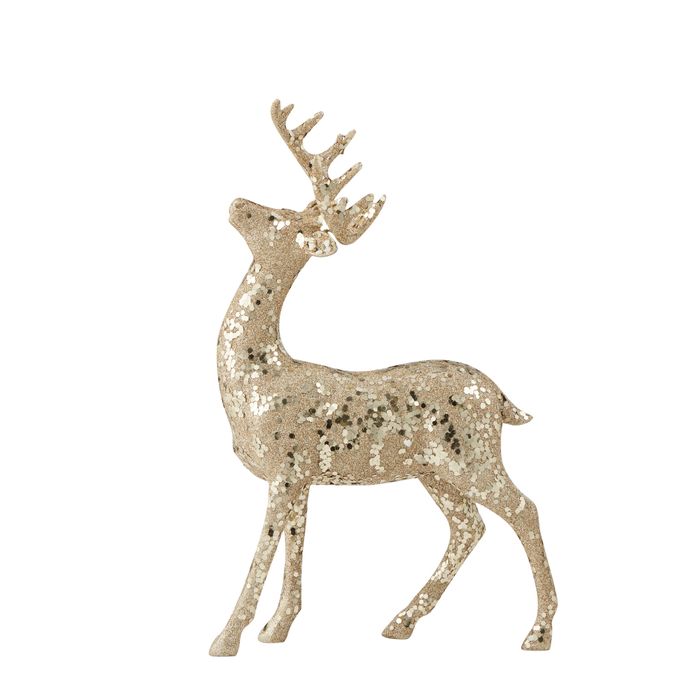 CTC - Gold Glitter Standing Deer