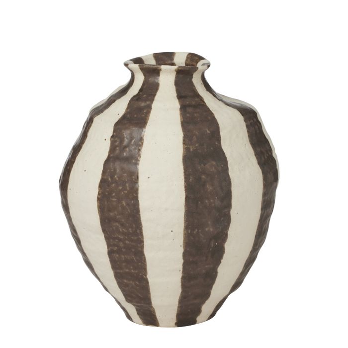 CTC - Rayas Ceramic Vase - Cocoa