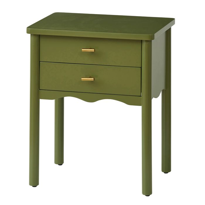 CTC - Nelson Wood Bedside - Olive
