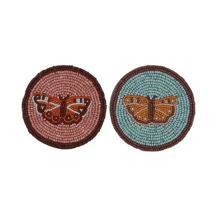 CTC - Nancy Butterfly Beaded Coaster