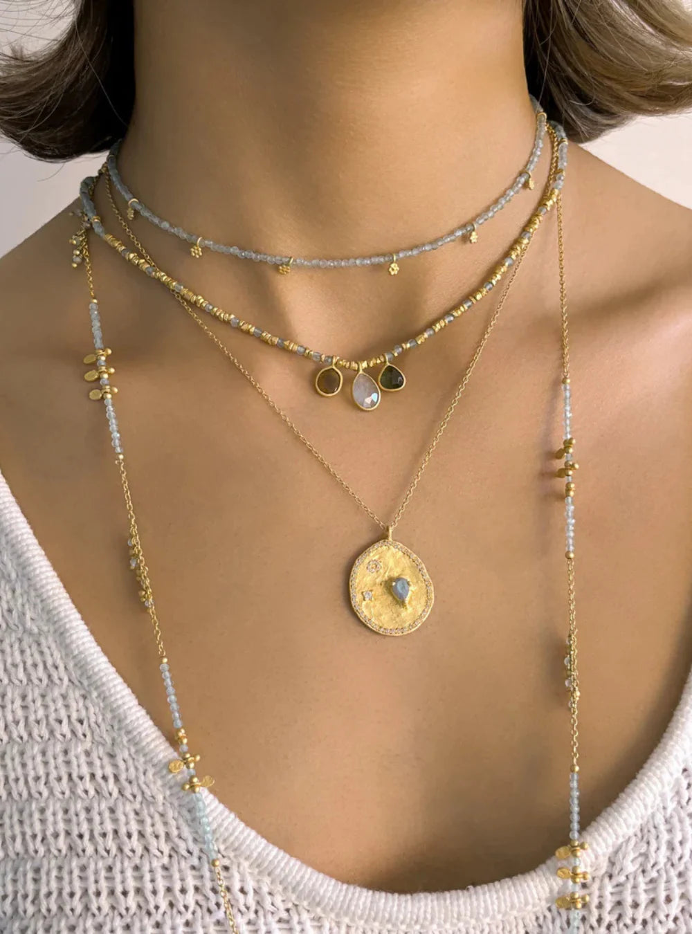 Rubyteva Design - Florence Necklace - Labradorite