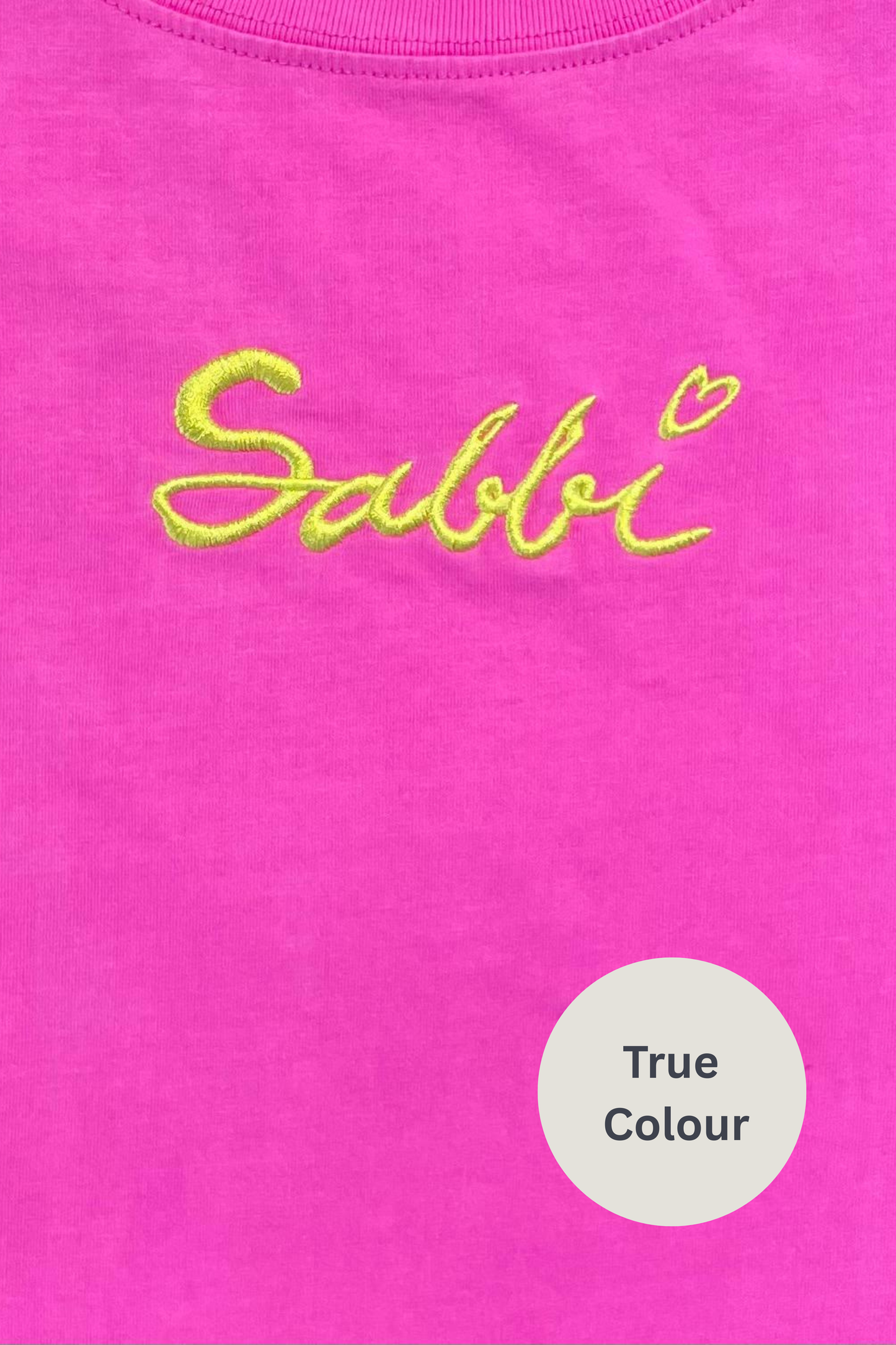 Sabbi - The Very Oversized Standout Tee - Fluro Pink