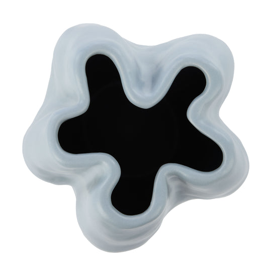 Amalfi Fluid Vase - Tall - Pearl Blue