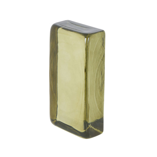 Amalfi - Bernard Glass Brick Sculpture - Green