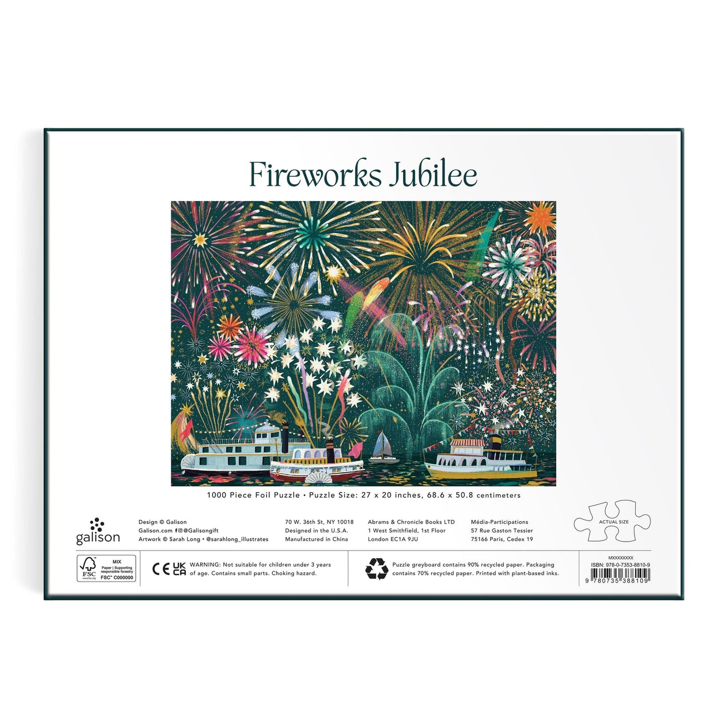 Galison - Fireworks Jubilee Foil - 1000pc Puzzle
