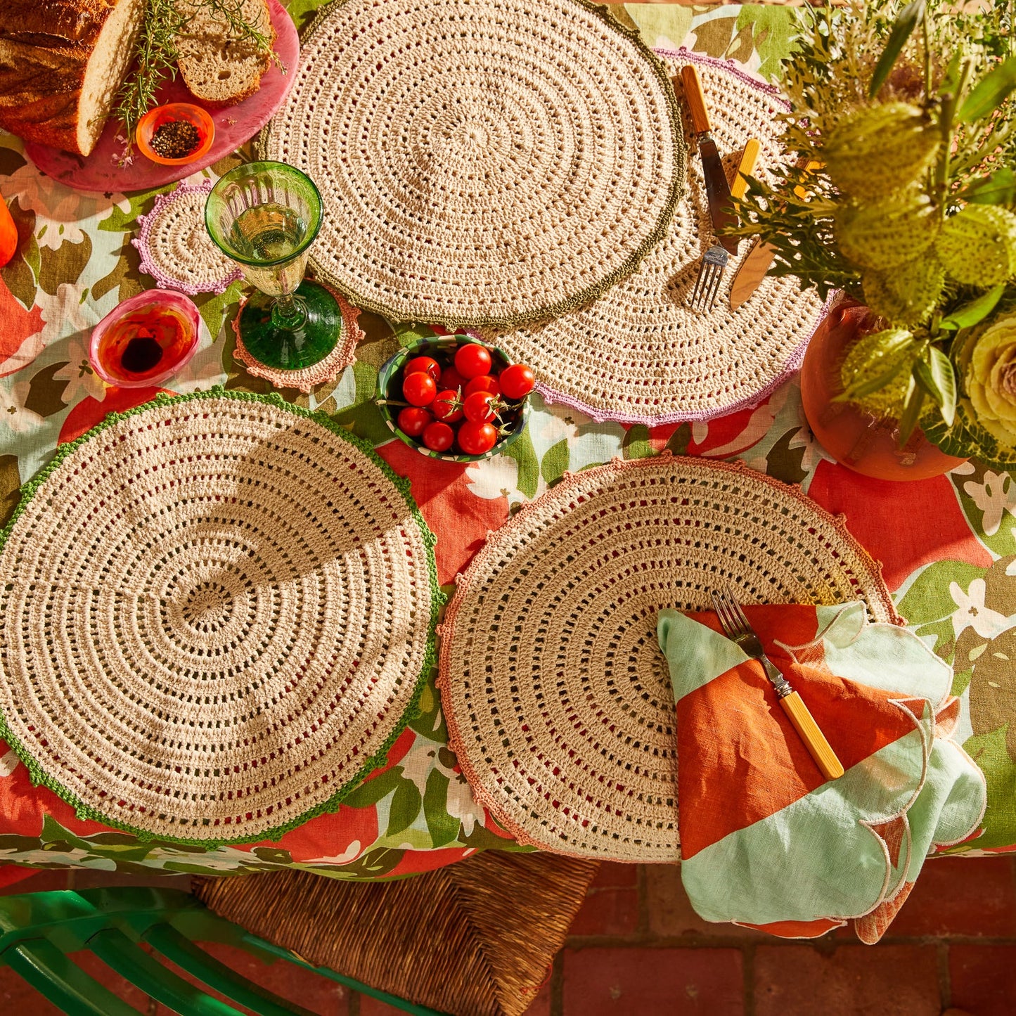 Sage X Clare - Alameda Crochet Placemats