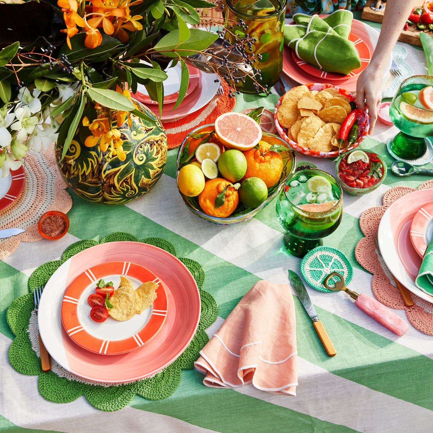 Sage X Clare - Foy Crochet Placemats - Perilla