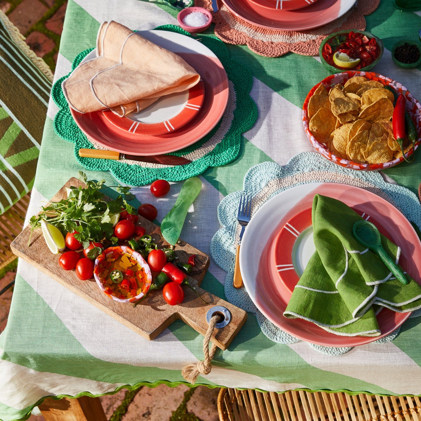 Sage X Clare - Foy Crochet Placemats - Perilla