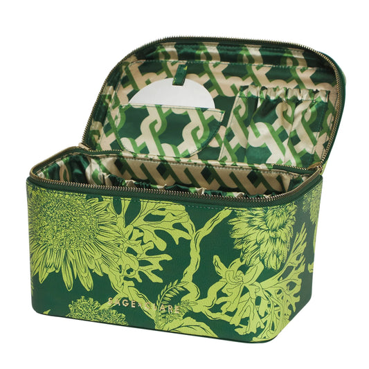Sage X Clare - Delphine Large Vanity Case - Anise