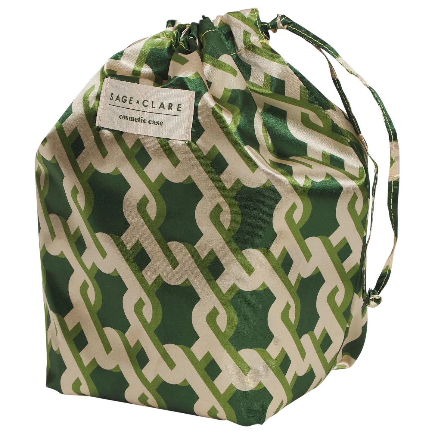 Sage X Clare - Delphine Small Vanity Case - Anise